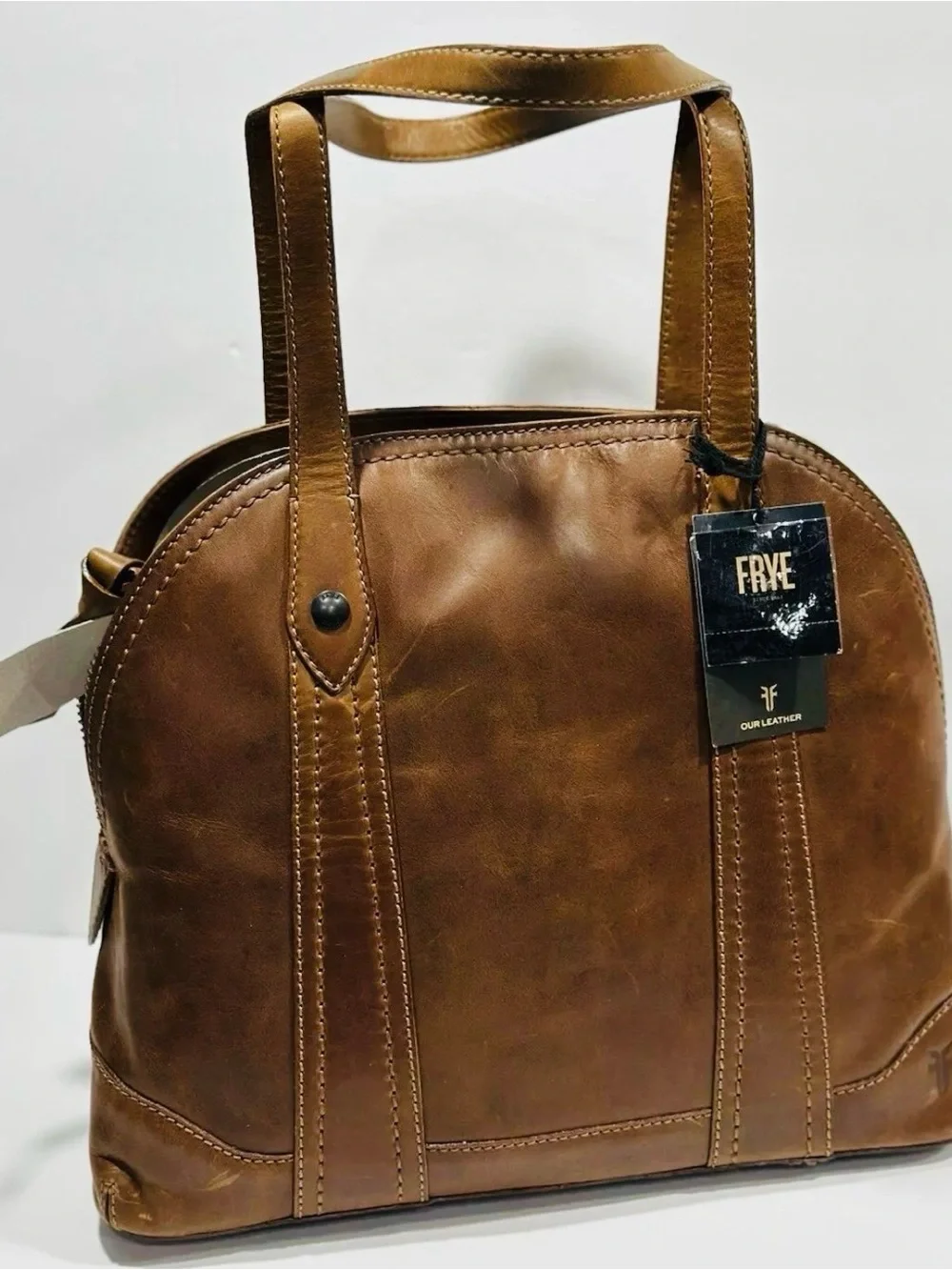 Frye structured leather